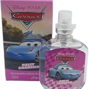 Colônia desodorante feminina teen Carros Pixar Sally Carrera 25ml em spray Jequiti