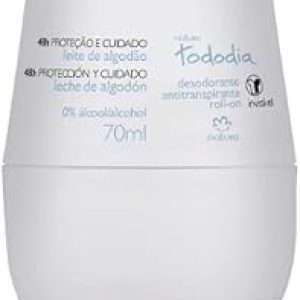 Desodorante Antitranspirante Roll-on Leite de Algodão Tododia – 70ml