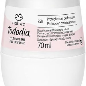 Desodorante Antitranspirante Roll-on Tododia Pele Uniforme 70 ml