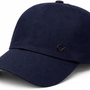 Boné Ogochi Masculino Básico, 100% Algodão, Aba Curva, Ajustável, com Detalhe em Metal (Marinho)