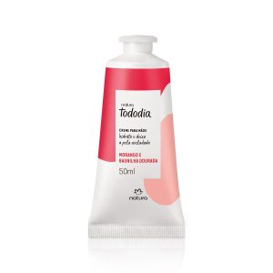 Creme Nutritivo para as Mãos Tododia Morango e Baunilha Dourada 50ml