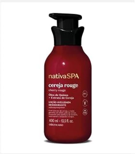 Loção Aveludada Desodorante Corporal Nativa Spa Cereja Rouge 400ml