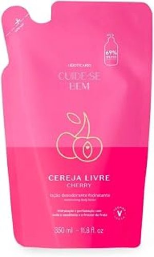 O BOTICARIO CUIDE-SE BEM CEREJA LIVRE HIDRATANTE REFIL 350ml