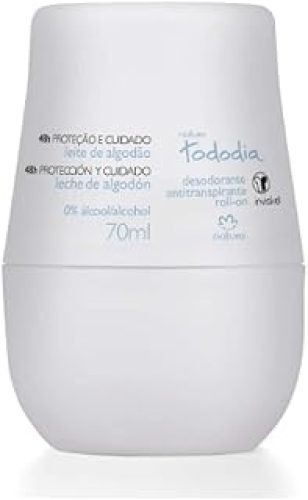 Desodorante Antitranspirante Roll-on Leite de Algodão Tododia – 70ml