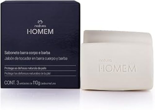 Caixa de Sabonetes em Barra 2 em 1 Corpo e Barba Natura Homem 3x110g