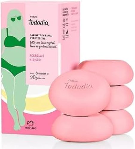 Sabonete Tododia Acerola Hibisco 5un 90g Natura