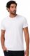 Ogochi Camiseta Masculina Básica Slim Algodão Branca