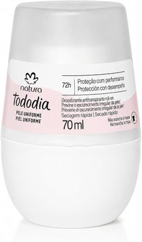 Desodorante Antitranspirante Roll-on Tododia Pele Uniforme 70 ml
