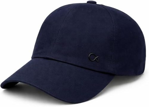 Boné Ogochi Masculino Básico, 100% Algodão, Aba Curva, Ajustável, com Detalhe em Metal (Marinho)