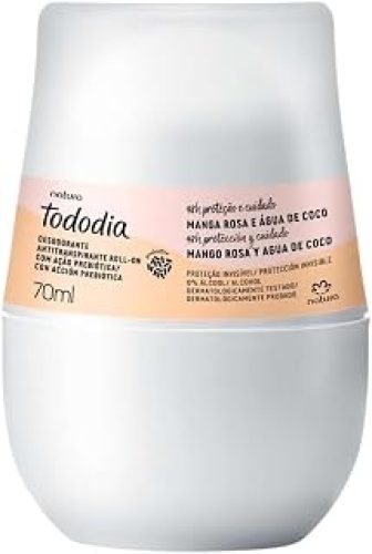 Desodorante Antitranspirante Roll-on Tododia Algodão 70 ml