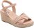 Sandália Feminina Softli Anabella Salto Corda Floater Lux Nude Rosê