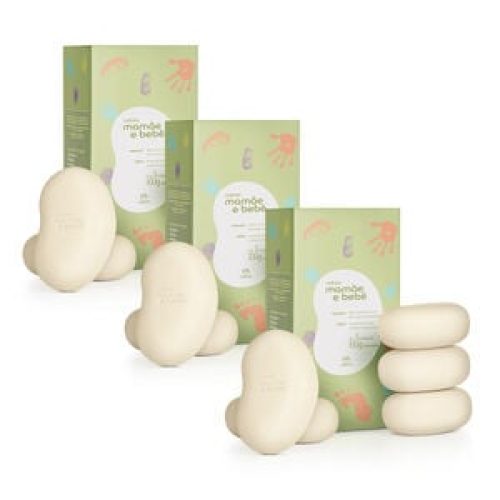 Kit Sabonete em Barra Mamãe e Bebê Clássico