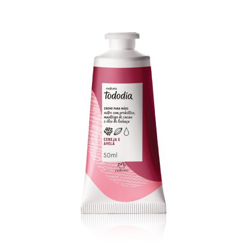 Creme Nutritivo para Mãos Natura Tododia Cereja e Avelã 50ML